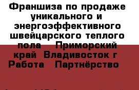 Франшиза по продаже уникального и энергоэффективного швейцарского теплого пола. - Приморский край, Владивосток г. Работа » Партнёрство   
